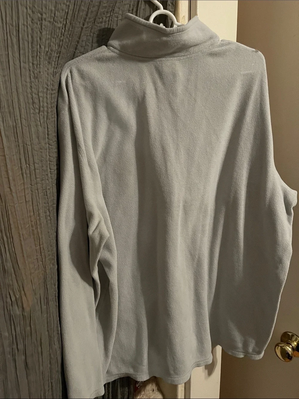 The North Face Pale Gray Half-Zip Fleece Pullover
